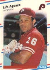 1988 Fleer Baseball Cards      297     Luis Aguayo